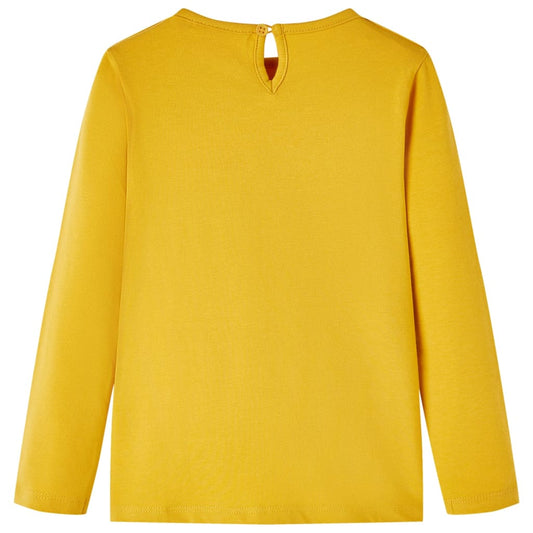 Μπλουζάκι Παιδικό Μακρυμάνικο Σκούρα Ώχρα 92