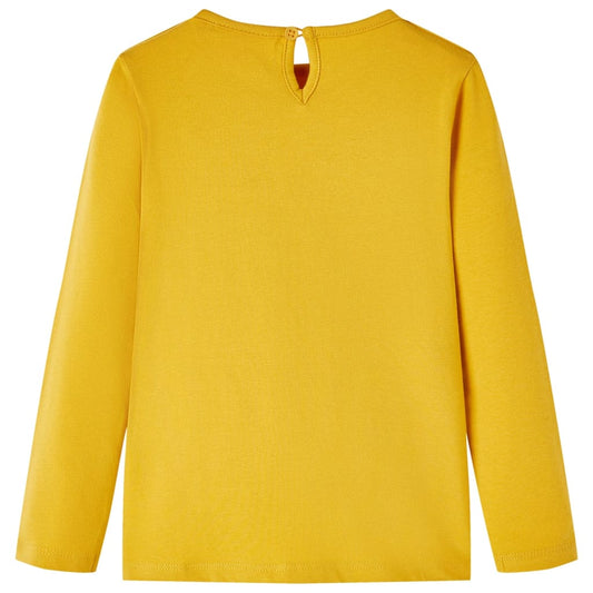 Μπλουζάκι Παιδικό Μακρυμάνικο Σκούρα Ώχρα 140