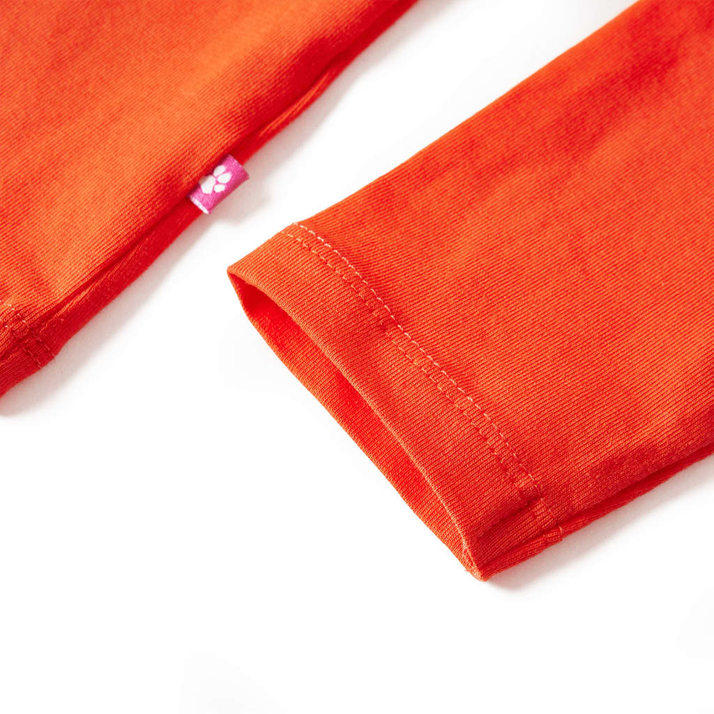 Μπλουζάκι Παιδικό Μακρυμάνικο Σκούρο Πορτοκαλί 92