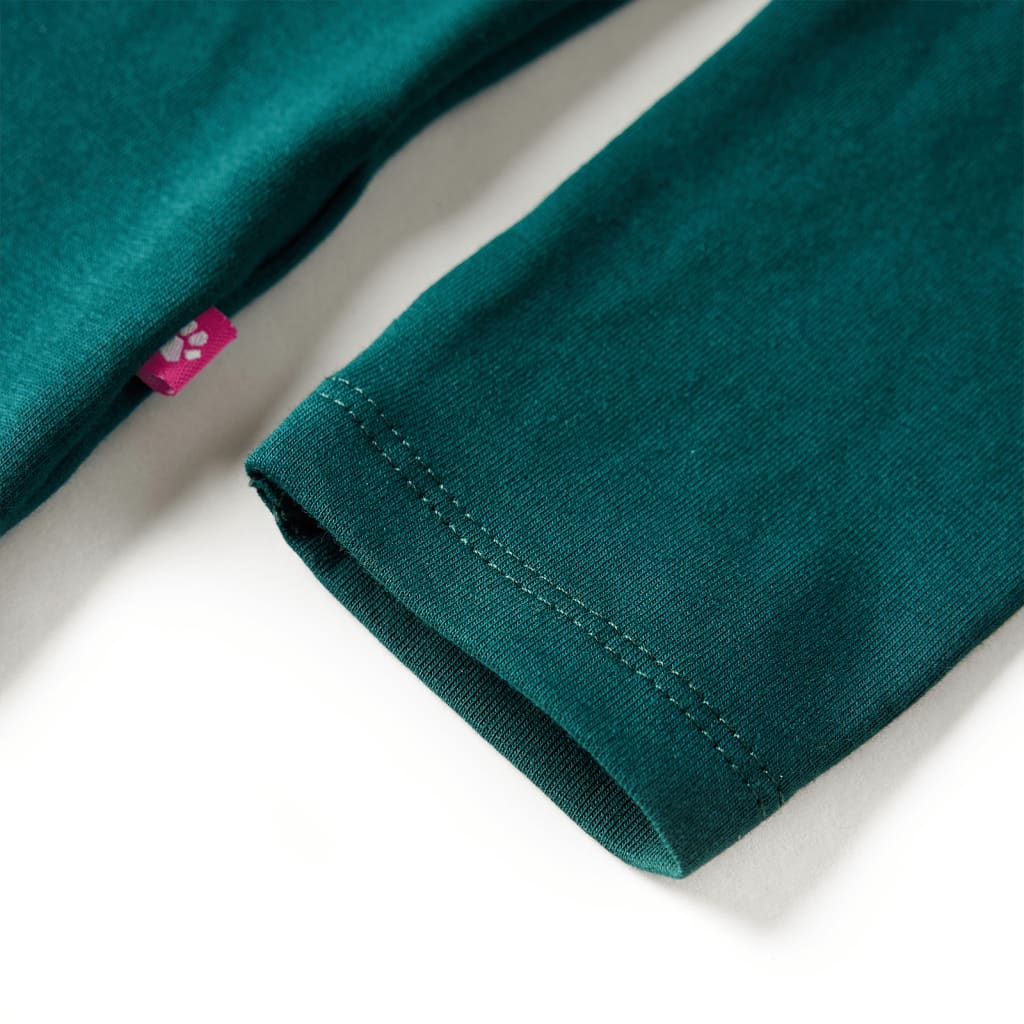 Μπλουζάκι Παιδικό Μακρυμάνικο Σκούρο Πράσινο 128