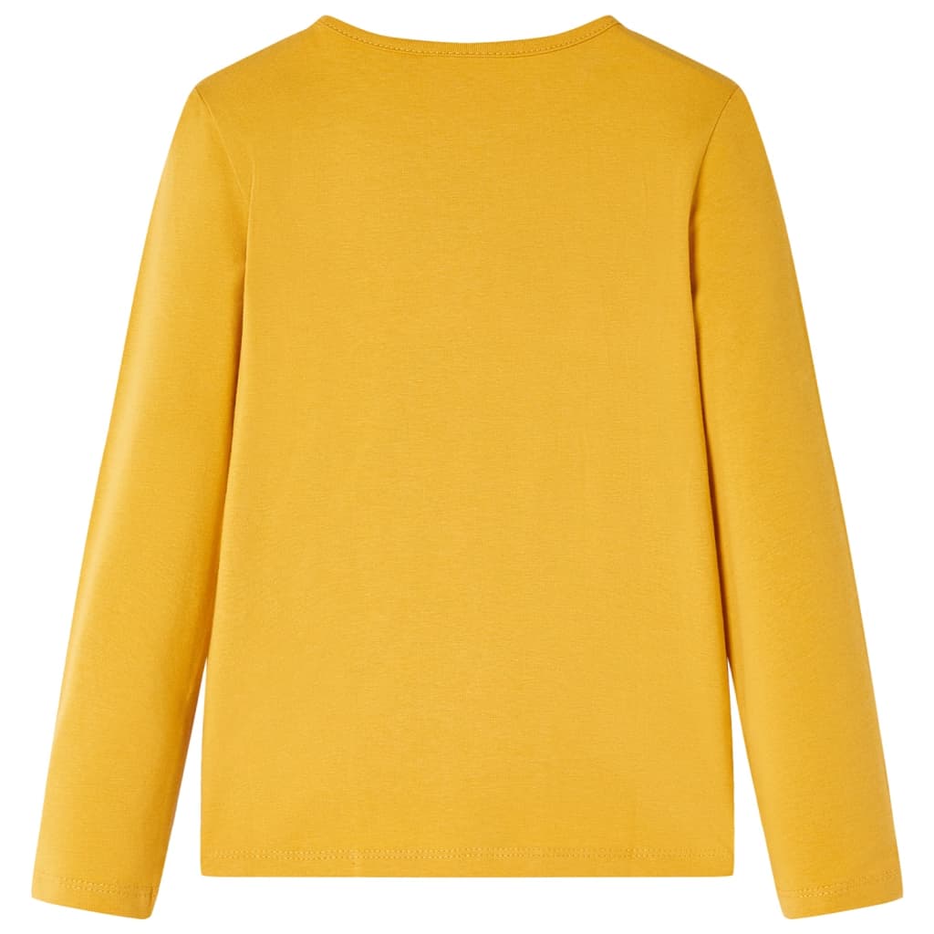 Μπλουζάκι Παιδικό Μακρυμάνικο Σκούρα Ώχρα 128