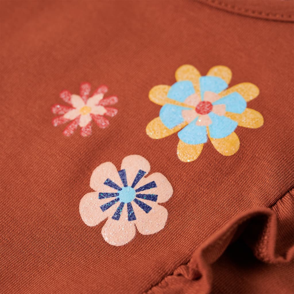 Μπλουζάκι Παιδικό Μακρυμάνικο Κονιάκ 140