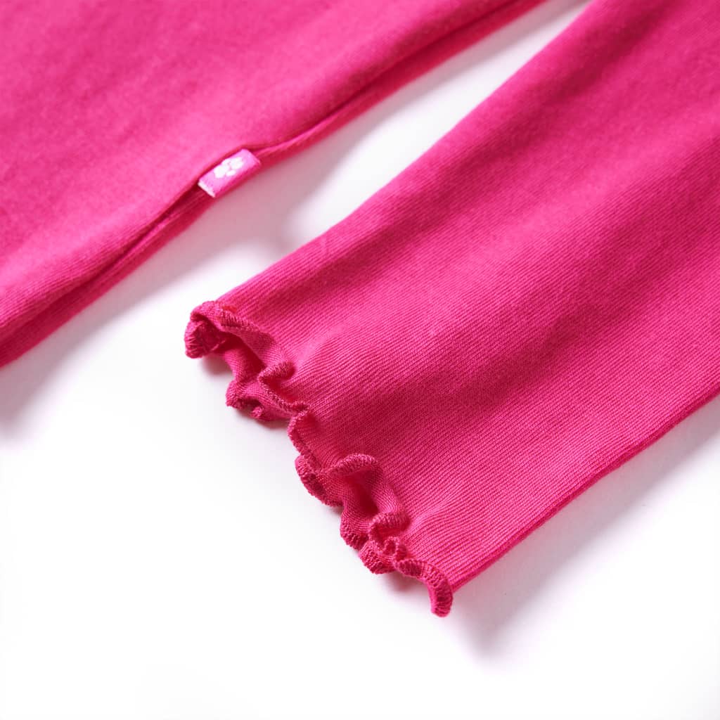 Μπλουζάκι Παιδικό Μακρυμάνικο Έντονο Ροζ 92