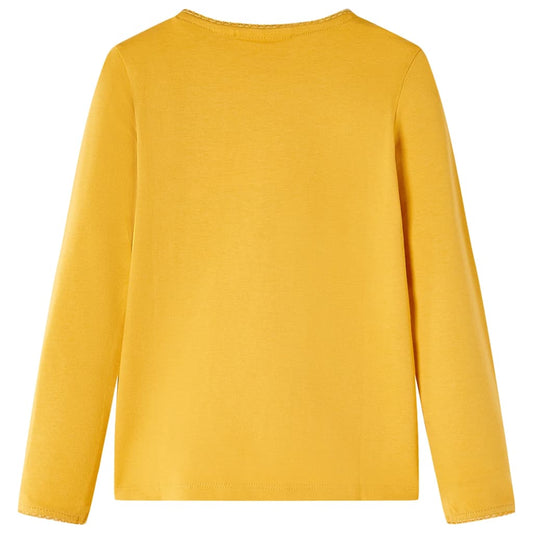 Μπλουζάκι Παιδικό Μακρυμάνικο Σκούρα Ώχρα 128