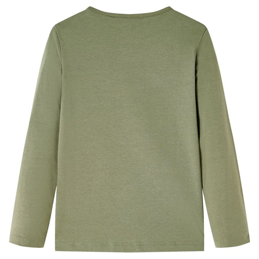 Μπλουζάκι Παιδικό Μακρυμάνικο Χακί 116