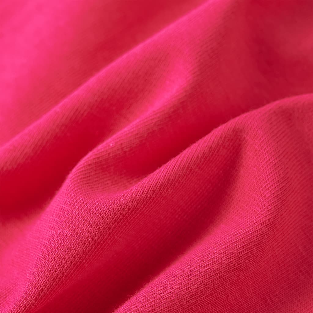 Μπλουζάκι Παιδικό Μακρυμάνικο Έντονο Ροζ 92