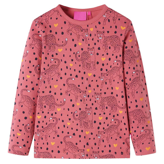 Πιτζάμα Παιδική Μακρυμάνικη Παλαιωμένο Ροζ 104