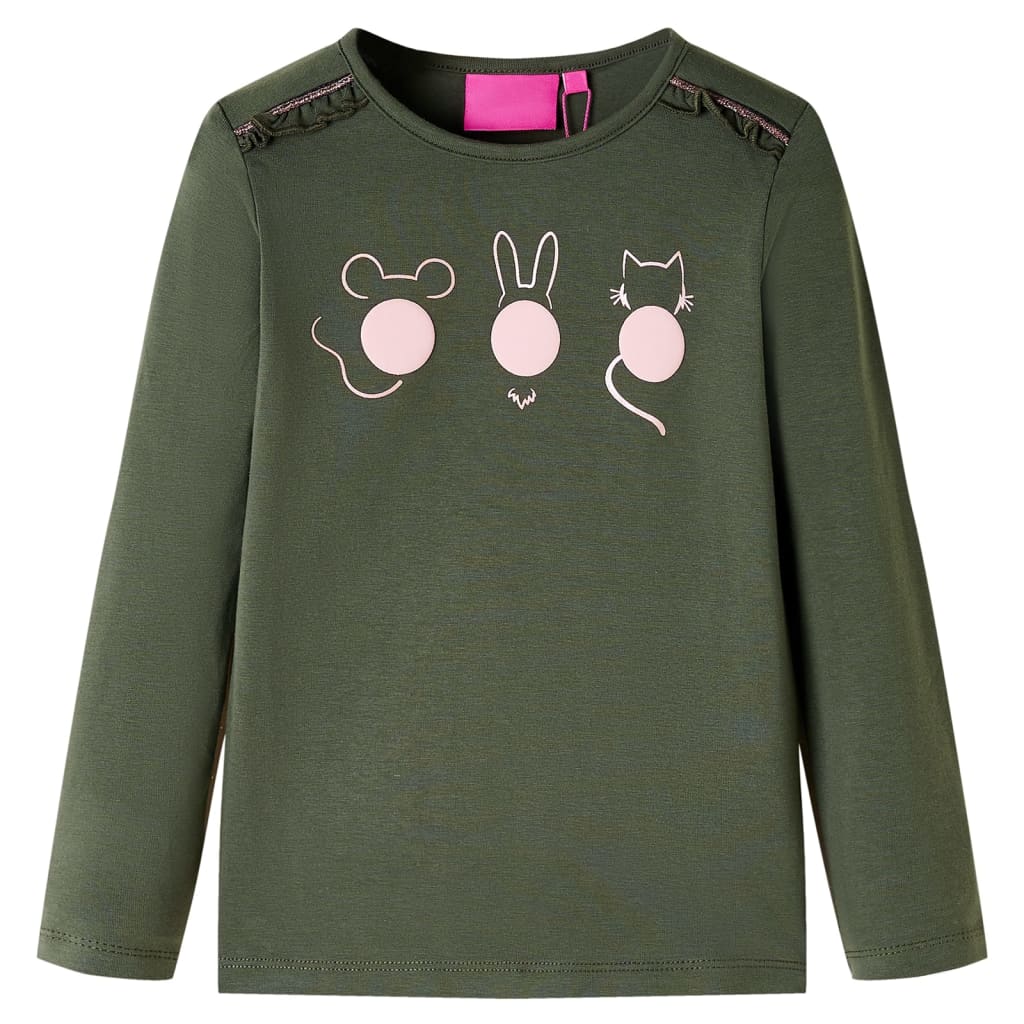 Μπλουζάκι Παιδικό Μακρυμάνικο Χακί 104