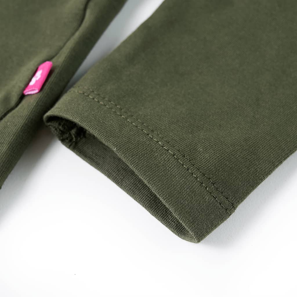 Μπλουζάκι Παιδικό Μακρυμάνικο Χακί 140