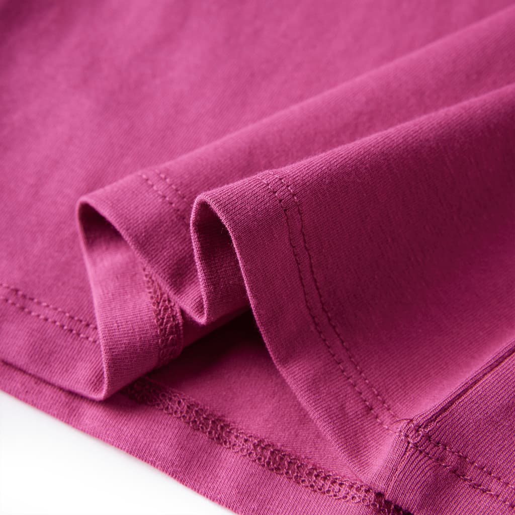 Μπλουζάκι Παιδικό Μακρυμάνικο Σκούρο Φούξια 116