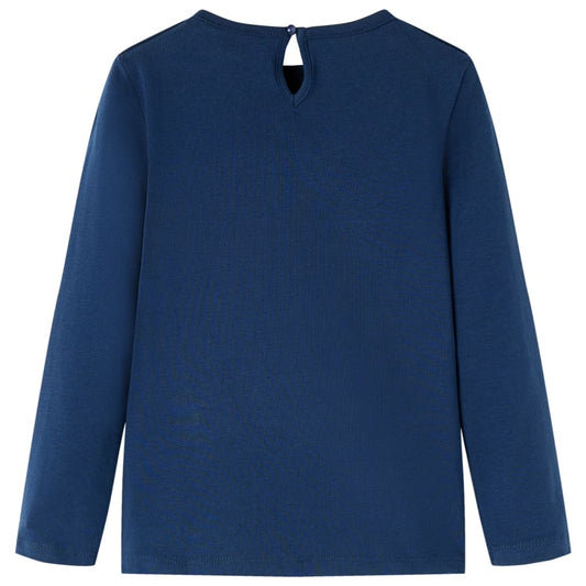 Μπλουζάκι Παιδικό Μακρυμάνικο Ναυτικό Μπλε 128