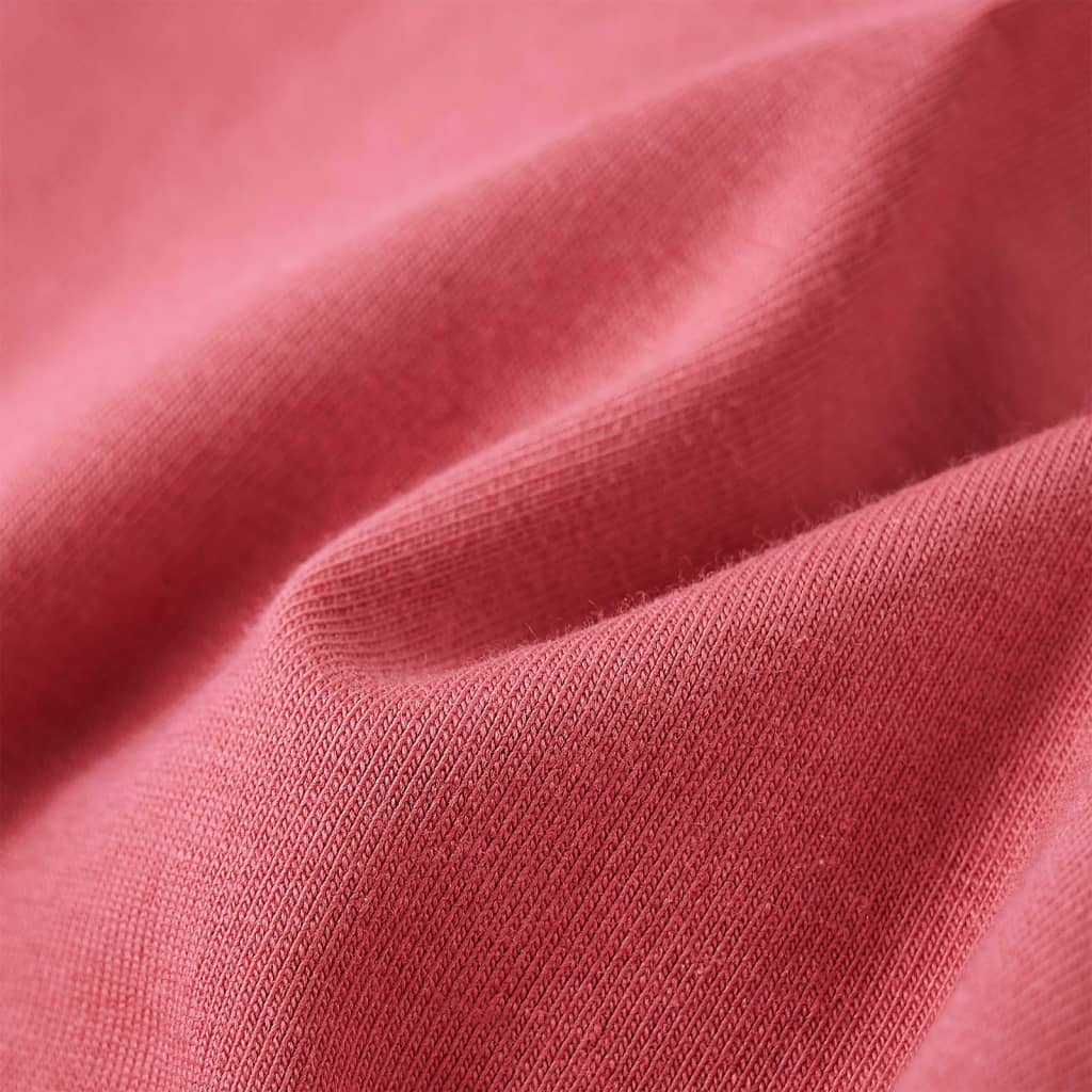 Μπλουζάκι Παιδικό Μακρυμάνικο Παλαιωμένο Ροζ 140