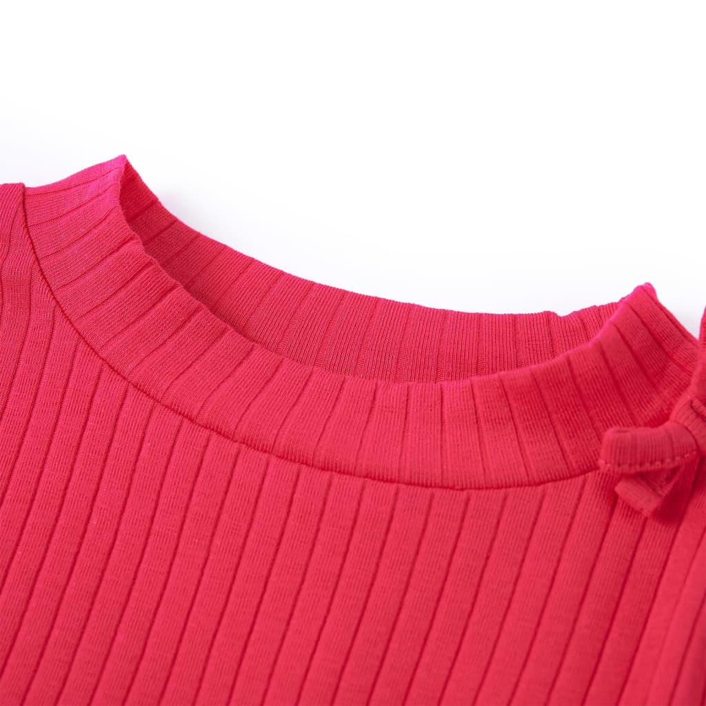 Μπλουζάκι Παιδικό Μακρυμάνικο Έντονο Ροζ 104