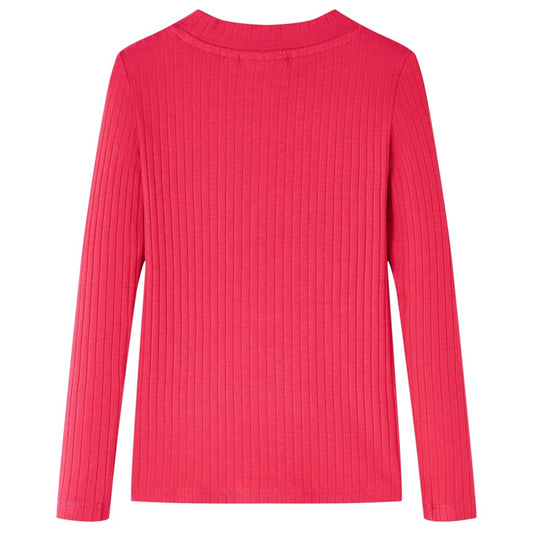 Μπλουζάκι Παιδικό Μακρυμάνικο Έντονο Ροζ 116