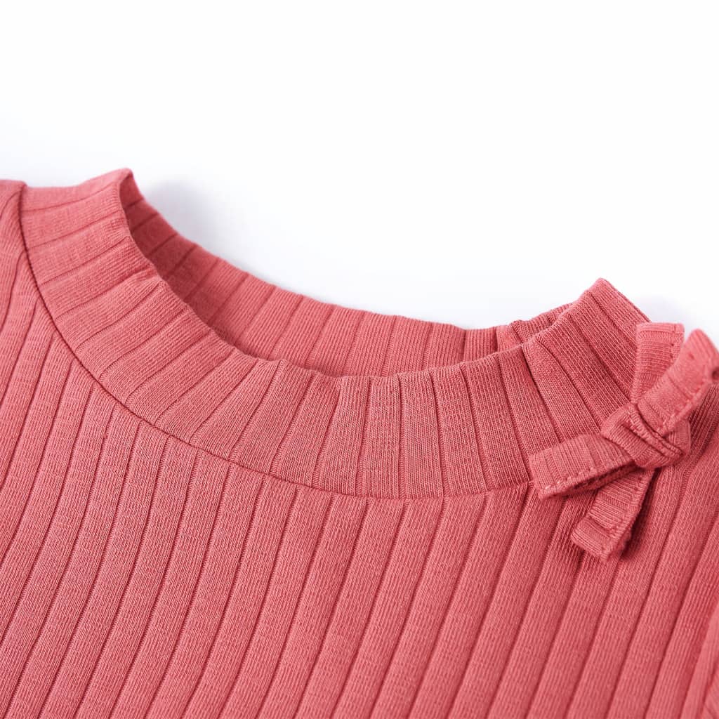 Μπλουζάκι Παιδικό Μακρυμάνικο Παλαιωμένο Ροζ 116