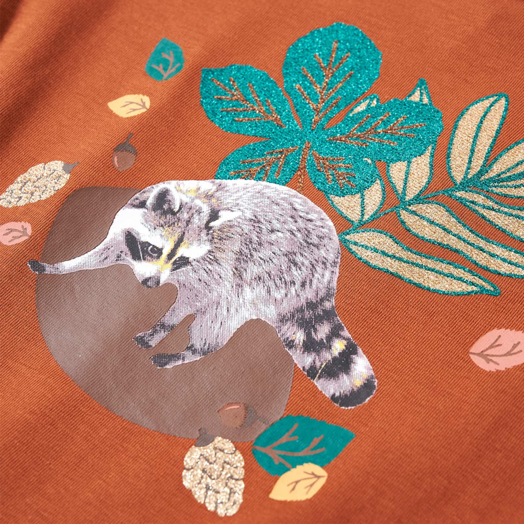 Μπλουζάκι Παιδικό Μακρυμάνικο Κονιάκ 116