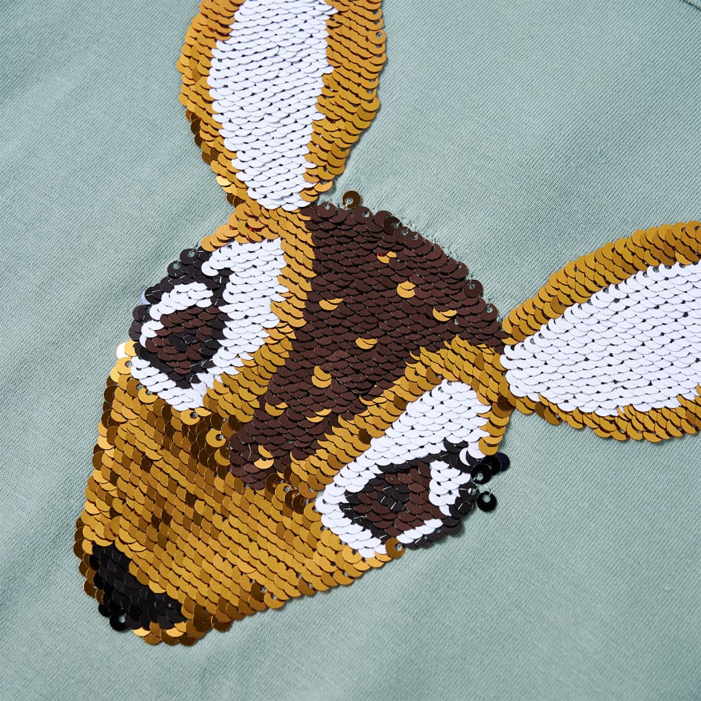 Μπλουζάκι Παιδικό Μακρυμάνικο Μεσαίο Χρώμα Μέντας 104