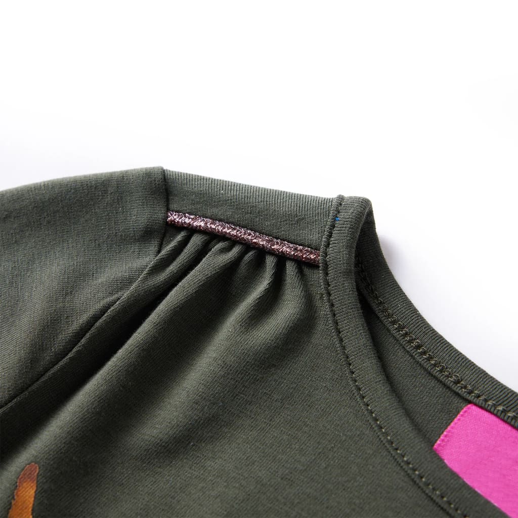 Μπλουζάκι Παιδικό Μακρυμάνικο Χακί 140