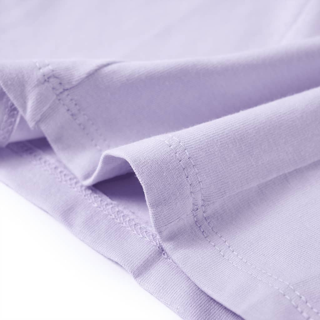 Μπλουζάκι Παιδικό Μακρυμάνικο Ανοιχτό Λιλά 140