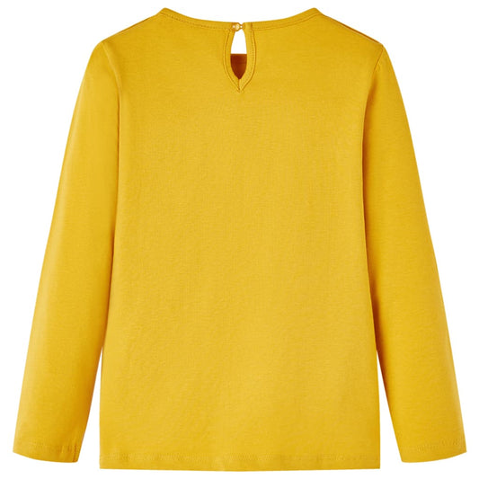 Μπλουζάκι Παιδικό Μακρυμάνικο Ώχρα 140