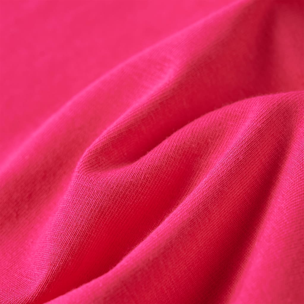 Μπλουζάκι Παιδικό Μακρυμάνικο Έντονο Ροζ 92