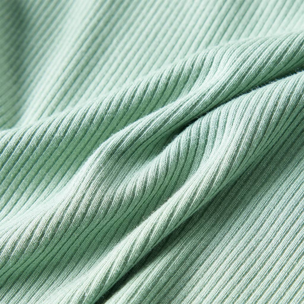 Μπλουζάκι Παιδικό Μακρυμάνικο με Χαμηλό Ζιβάγκο Σκούρα Μέντα 92