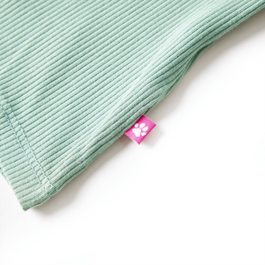 Μπλουζάκι Παιδικό Μακρυμάνικο με Χαμηλό Ζιβάγκο Σκούρα Μέντα 104