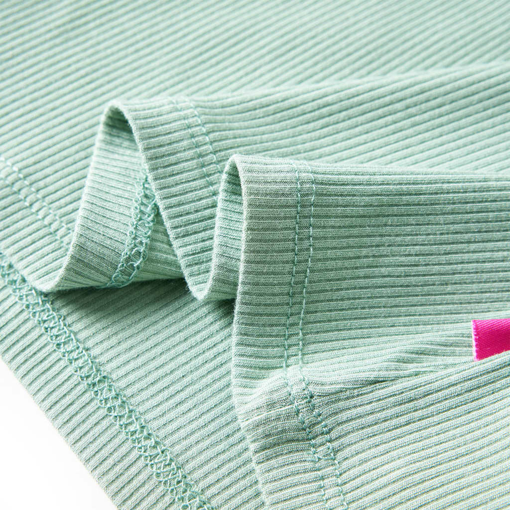 Μπλουζάκι Παιδικό Μακρυμάνικο με Χαμηλό Ζιβάγκο Σκούρα Μέντα 104