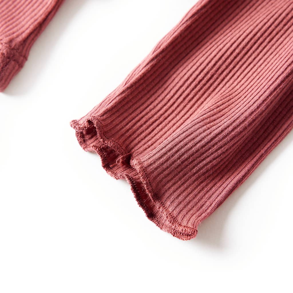 Μπλουζάκι Παιδικό Μακρυμάνικο με Χαμηλό Ζιβάγκο Burnt Red 92