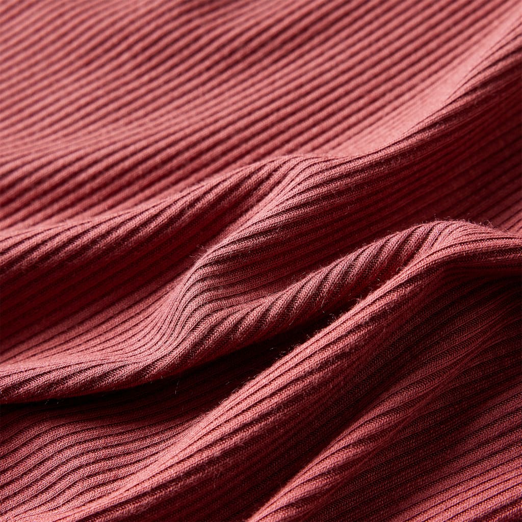 Μπλουζάκι Παιδικό Μακρυμάνικο με Χαμηλό Ζιβάγκο Burnt Red 140