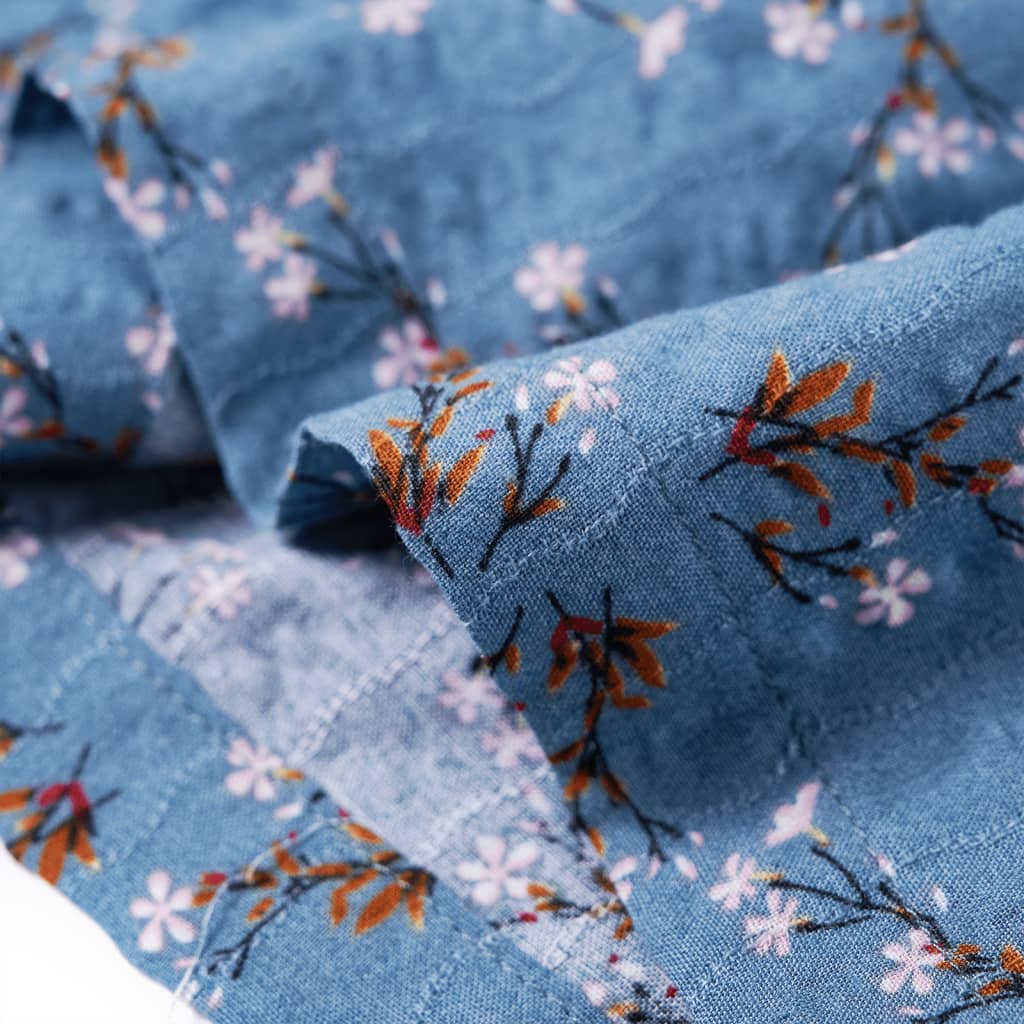 Φόρεμα Παιδικό Μακρυμάνικο Πετρόλ 104