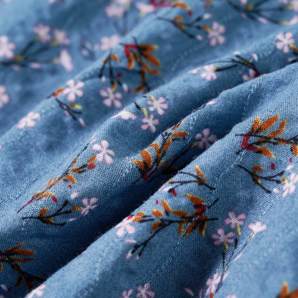 Φόρεμα Παιδικό Μακρυμάνικο Πετρόλ 104