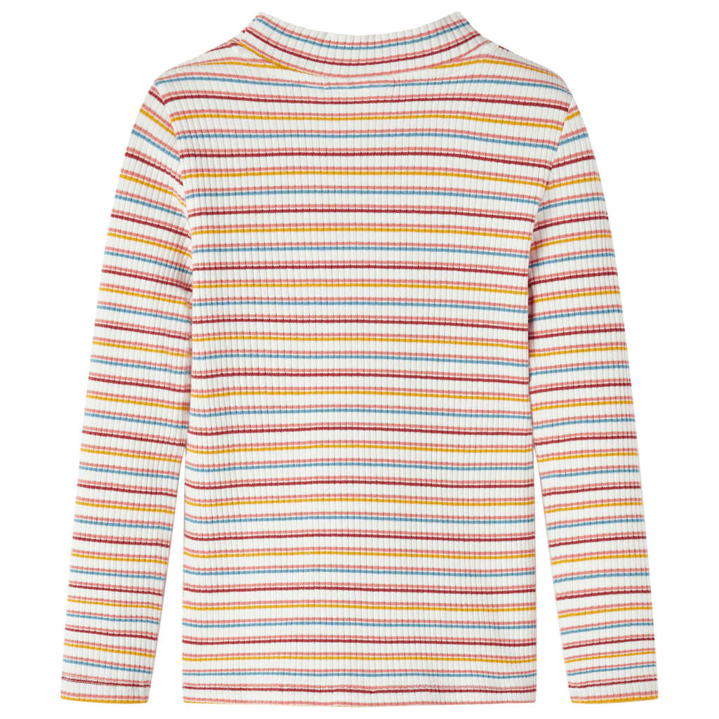 Μπλουζάκι Παιδικό Μακρυμάνικο με Χαμηλό Ζιβάγκο Εκρού 128