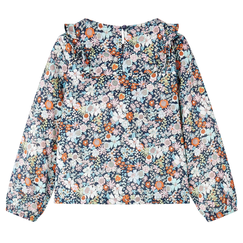 Πουκάμισο Παιδικό Μακρυμάνικο Σκούρο Μπλε 116