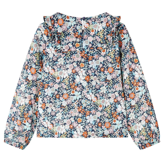 Πουκάμισο Παιδικό Μακρυμάνικο Σκούρο Μπλε 116