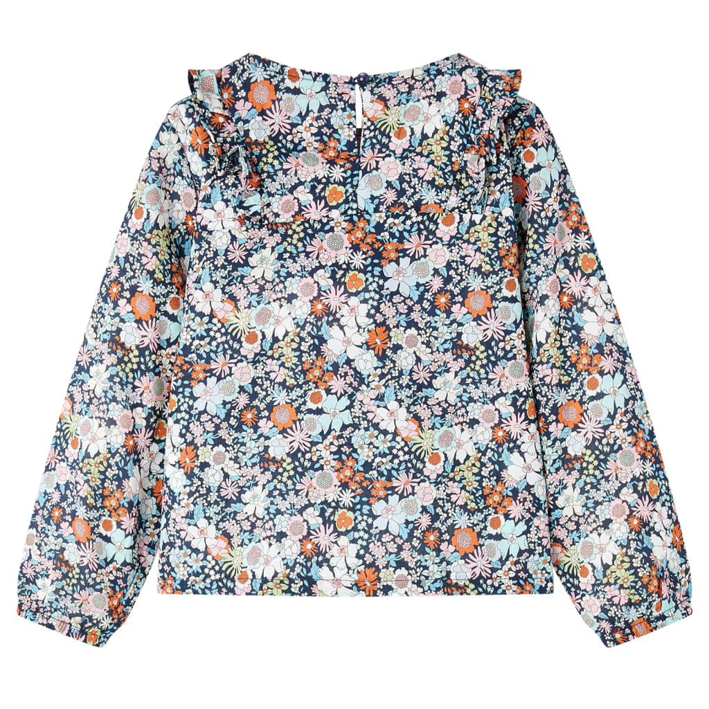 Πουκάμισο Παιδικό Μακρυμάνικο Σκούρο Μπλε 128