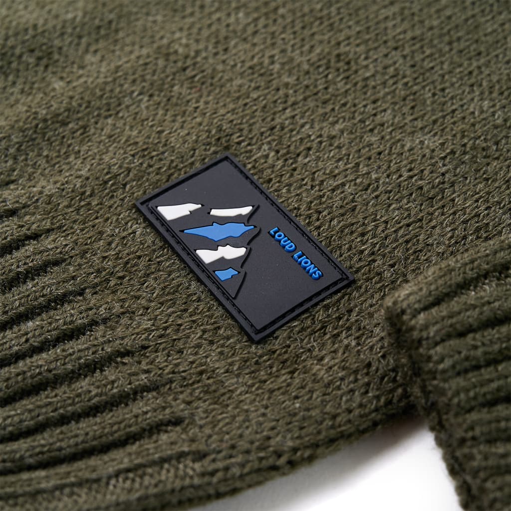 Πουλόβερ Παιδικό Πλεκτό Χακί 92