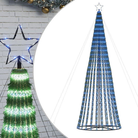 vidaXL Χριστουγεννιάτικο δέντρο LED 688 LED μπλε 300 εκ.