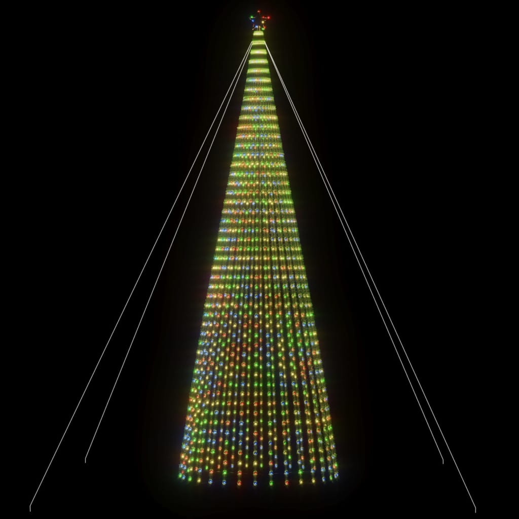 vidaXL Χριστουγεννιάτικο δέντρο LED 1544 LED πολύχρωμο 500 εκ.