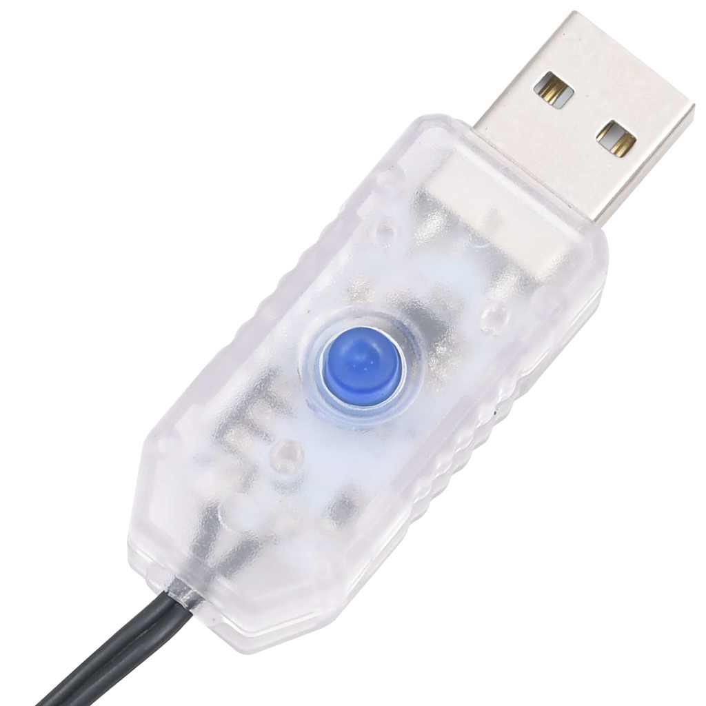vidaXL Χριστουγεννιάτικο δέντρο LED με καρφιά 220 LED Θερμό Λευκό
