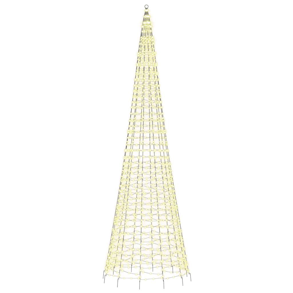 vidaXL Φωτιστικό Χριστουγεννιάτικο Δέντρο 1534 LED Θερμό Λευκό 500 εκ.