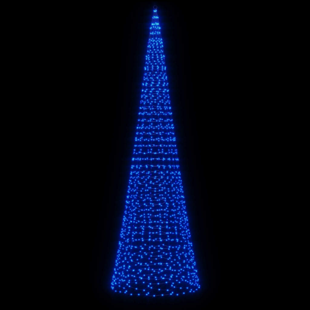 vidaXL Χριστουγεννιάτικο δέντρο LED 1534 LED Μπλε 500 εκ.