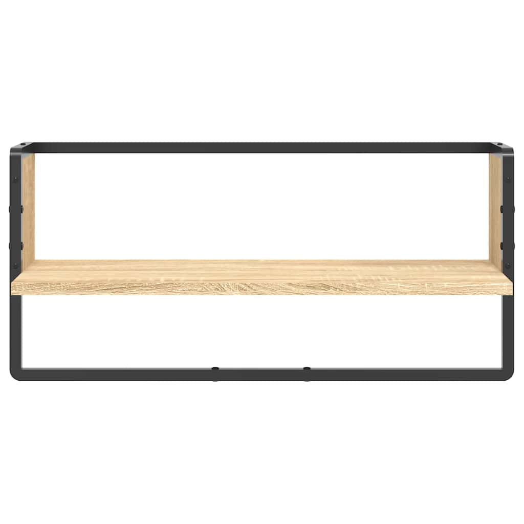 vidaXL Ράφι Τοίχου με Μπάρα Sonoma Δρυς 65x25x30 εκ.