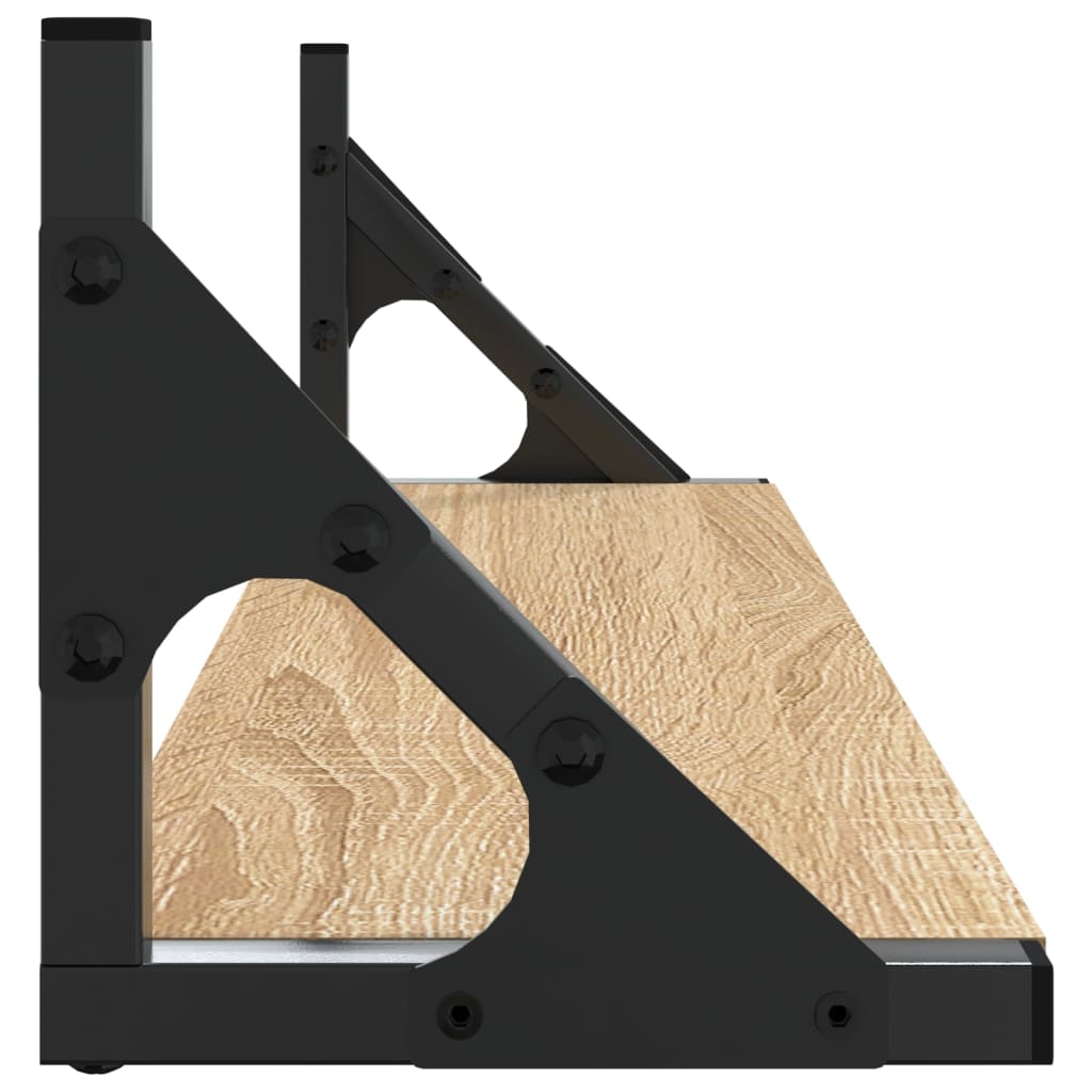 vidaXL Ράφια Τοίχου 2 τεμ. Sonoma Δρυς 60 x 15 x 15,5 εκ.