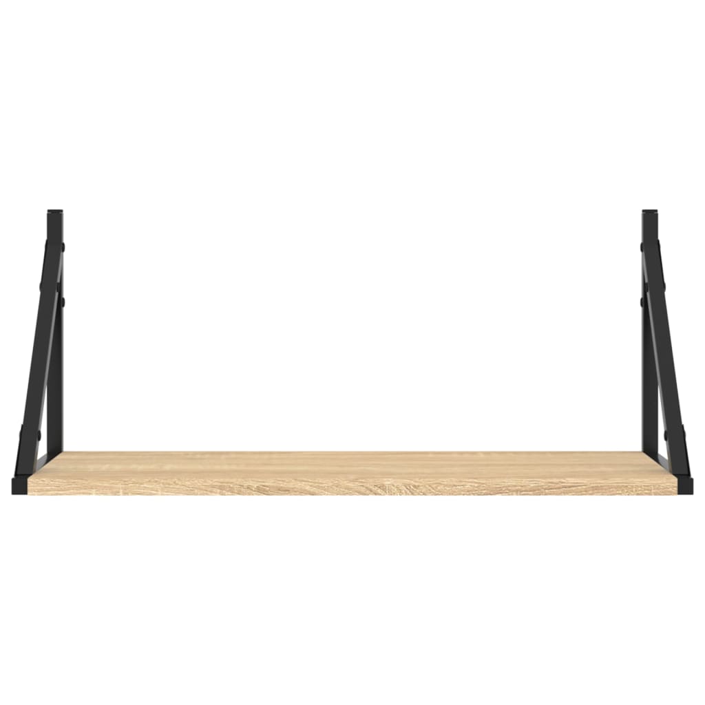 vidaXL Ράφια Τοίχου 2 τεμ. Sonoma Δρυς 60x25x25,5εκ Επεξεργασμένο Ξύλο