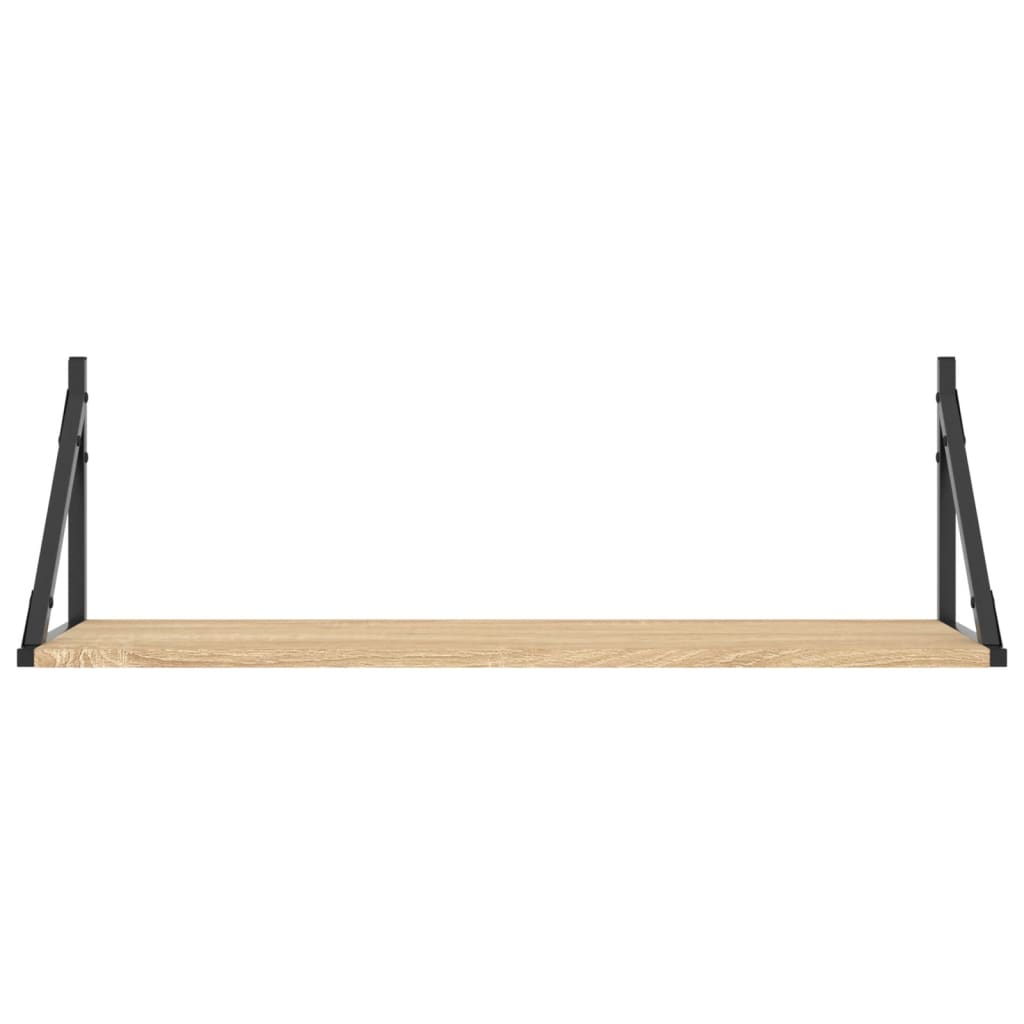 vidaXL Ράφια Τοίχου 2 τεμ. Sonoma Δρυς 80x25x25,5εκ Επεξεργασμένο Ξύλο