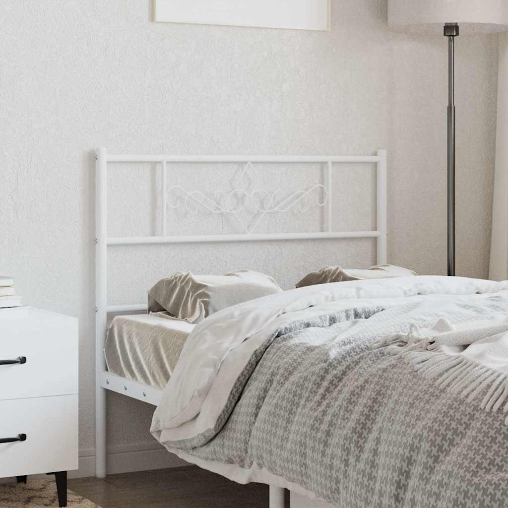 vidaXL Ανταλλακτικό κεφαλάρι Λευκό 75 εκ. Μεταλλικό