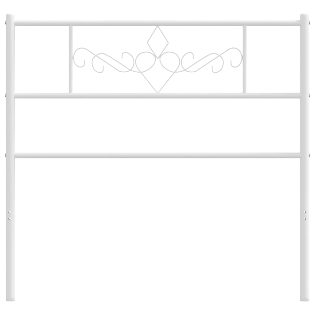 vidaXL Κεφαλάρι Λευκό 90 εκ. Μεταλλικό