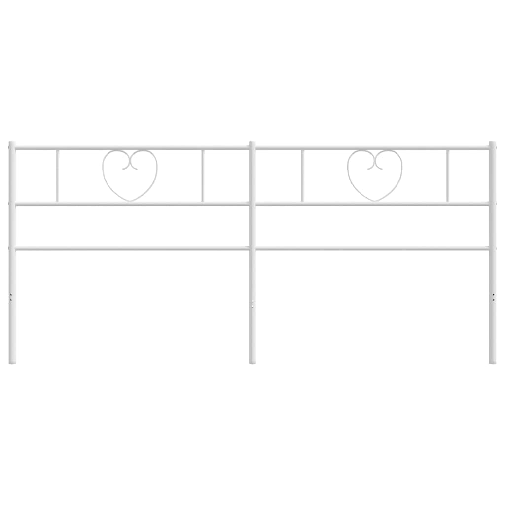 vidaXL Ανταλλακτικό κεφαλάρι Λευκό 180 εκ. Μεταλλικό