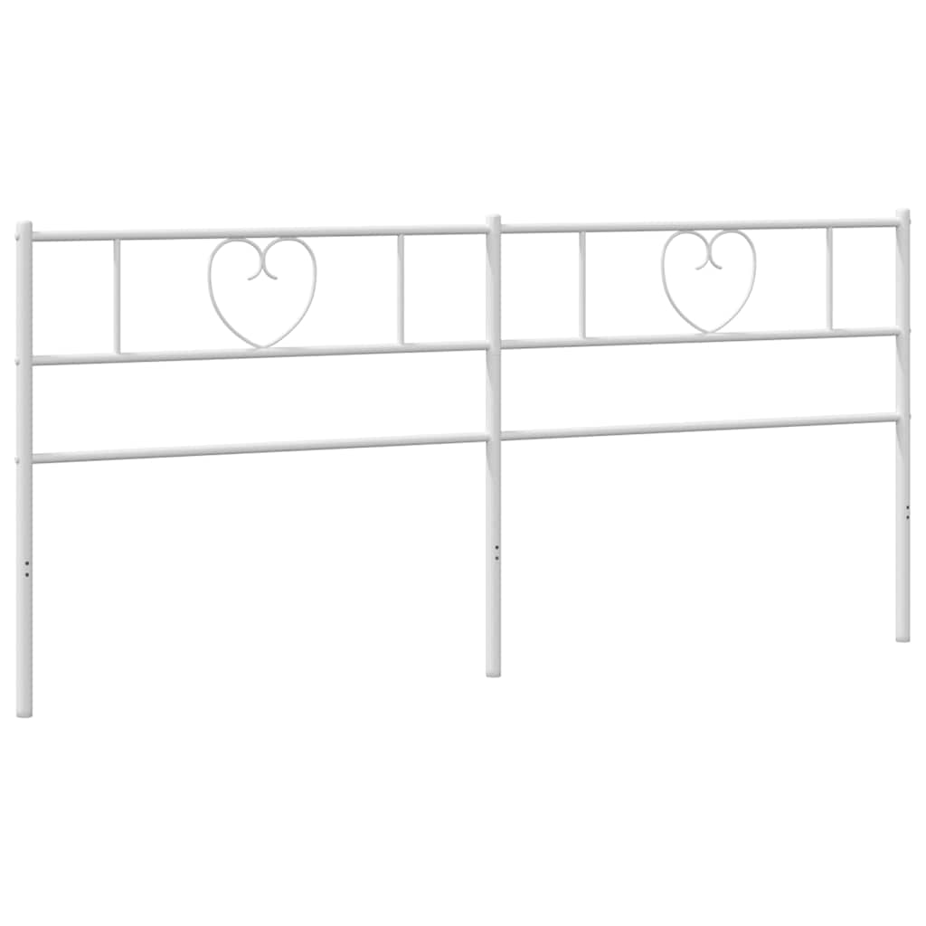 vidaXL Ανταλλακτικό κεφαλάρι Λευκό 180 εκ. Μεταλλικό